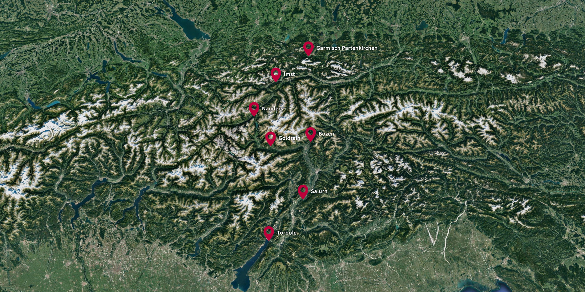 Alpencross Tour Map