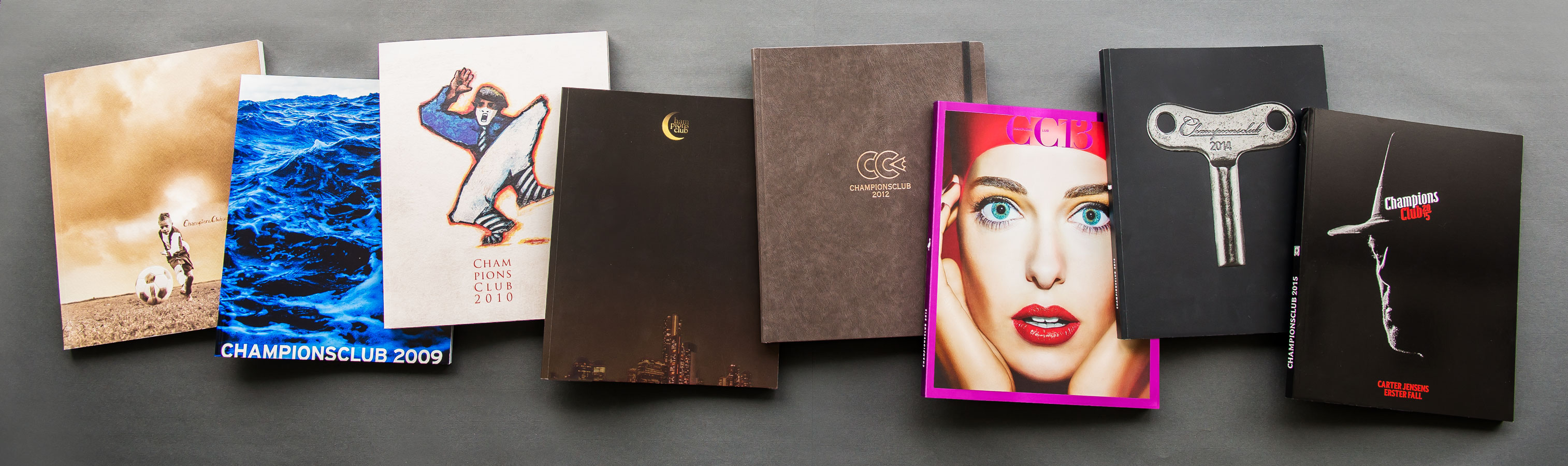 Brochure covers from the various brochures