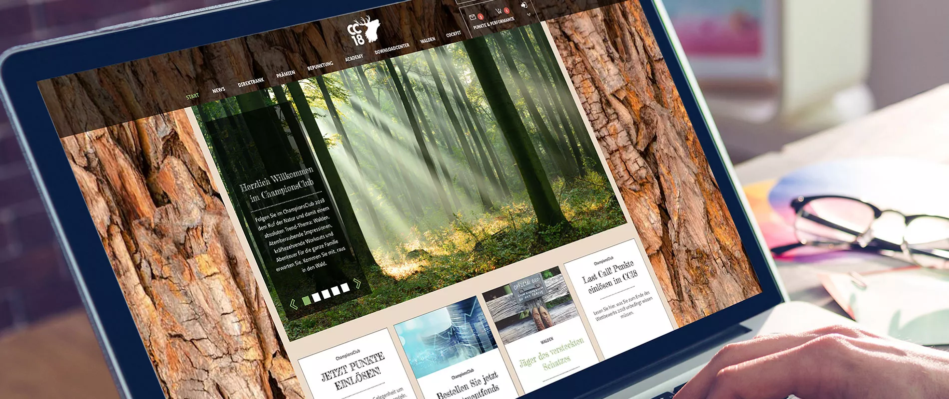 Laptop with opend website