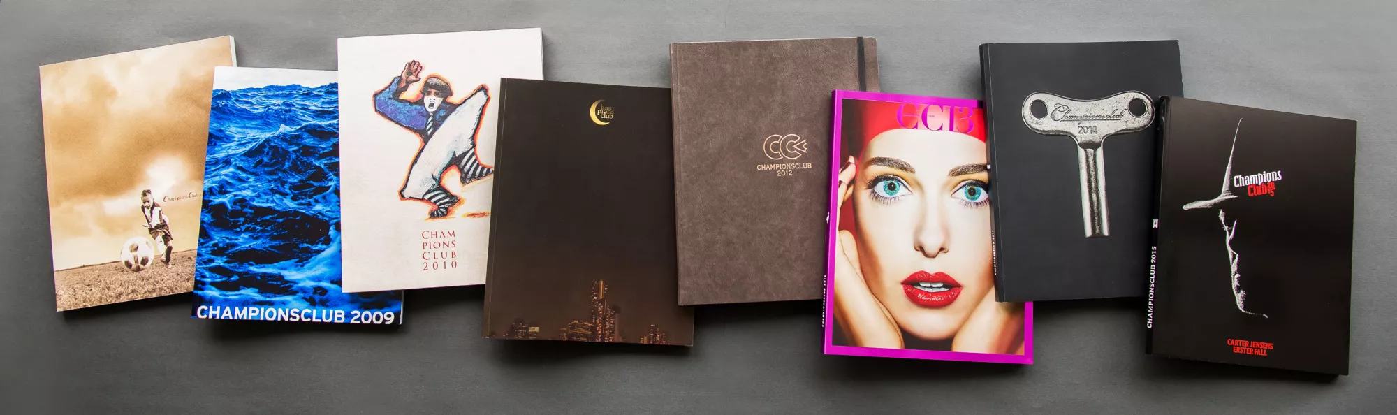 Brochure covers from the various brochures