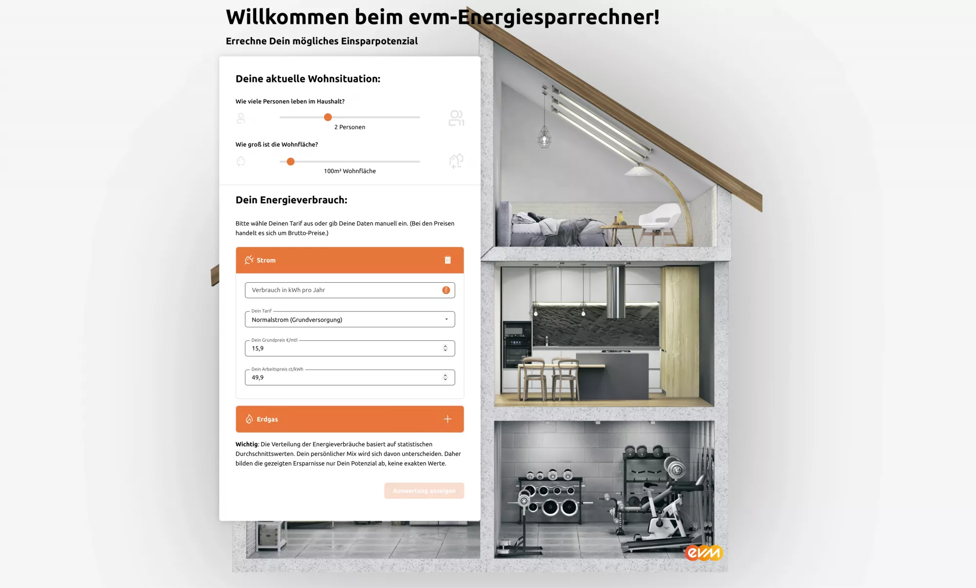 Energiesparrechner evm digital