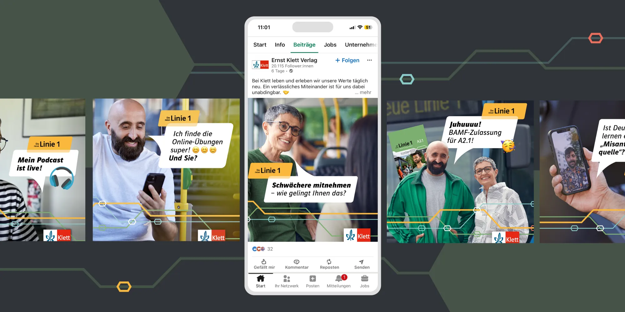 Beispiele von Social Media Postings