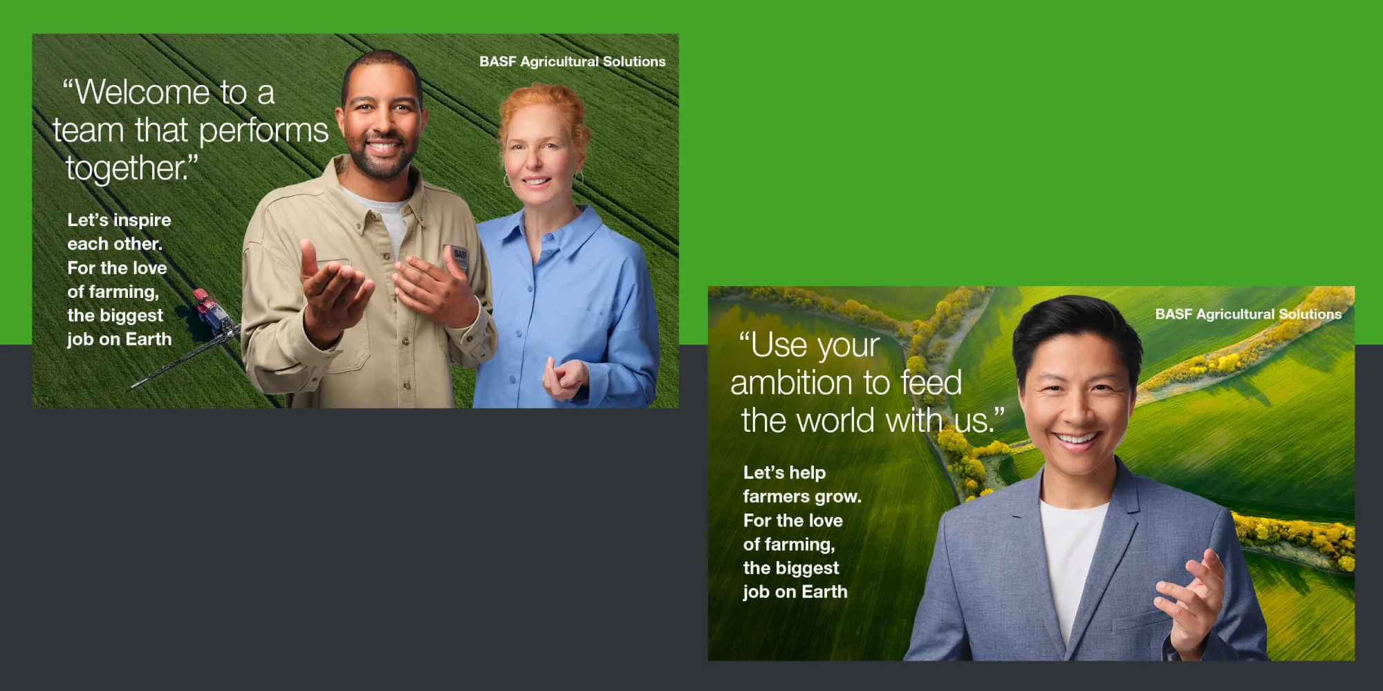 Zwei Beispiele von Arbeitsergebnissen BASF EVP