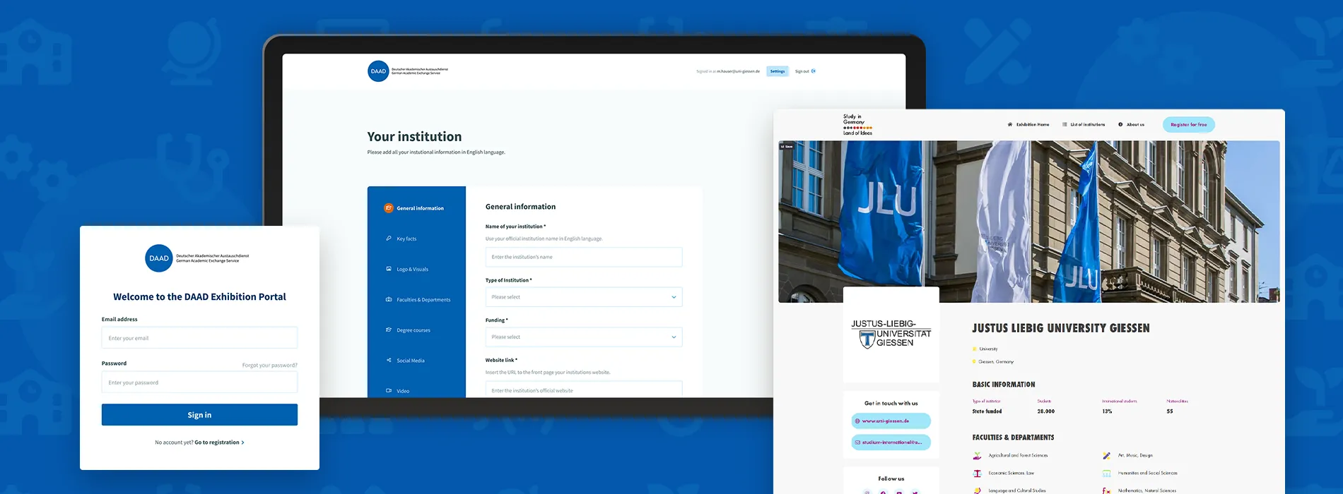 Beispiele eines Web-Projekts für DAAD