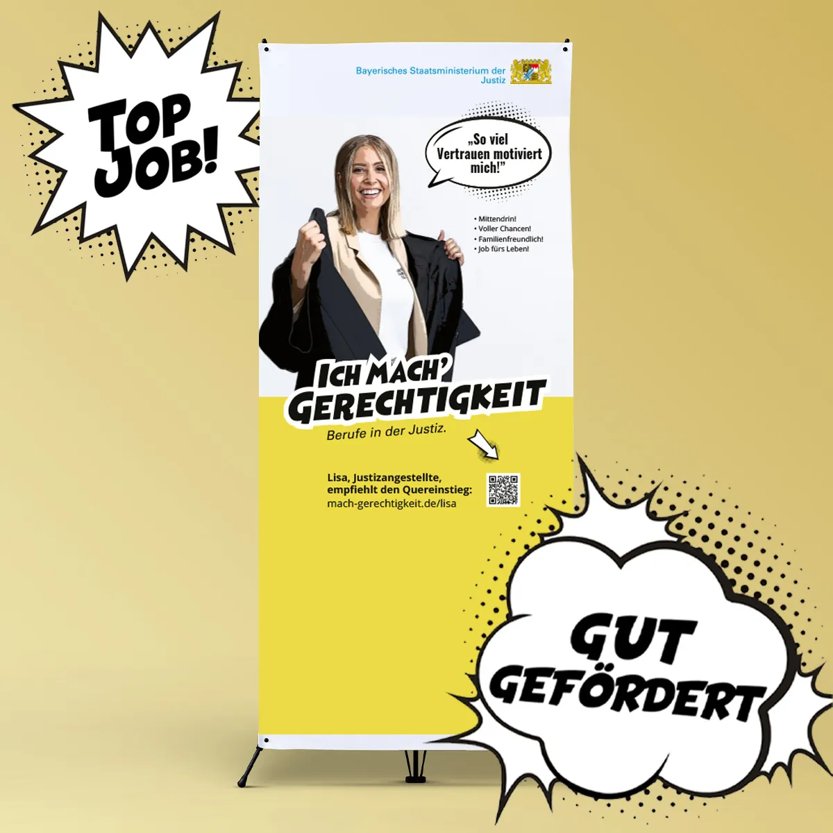 Ein Rollup der Kampagne