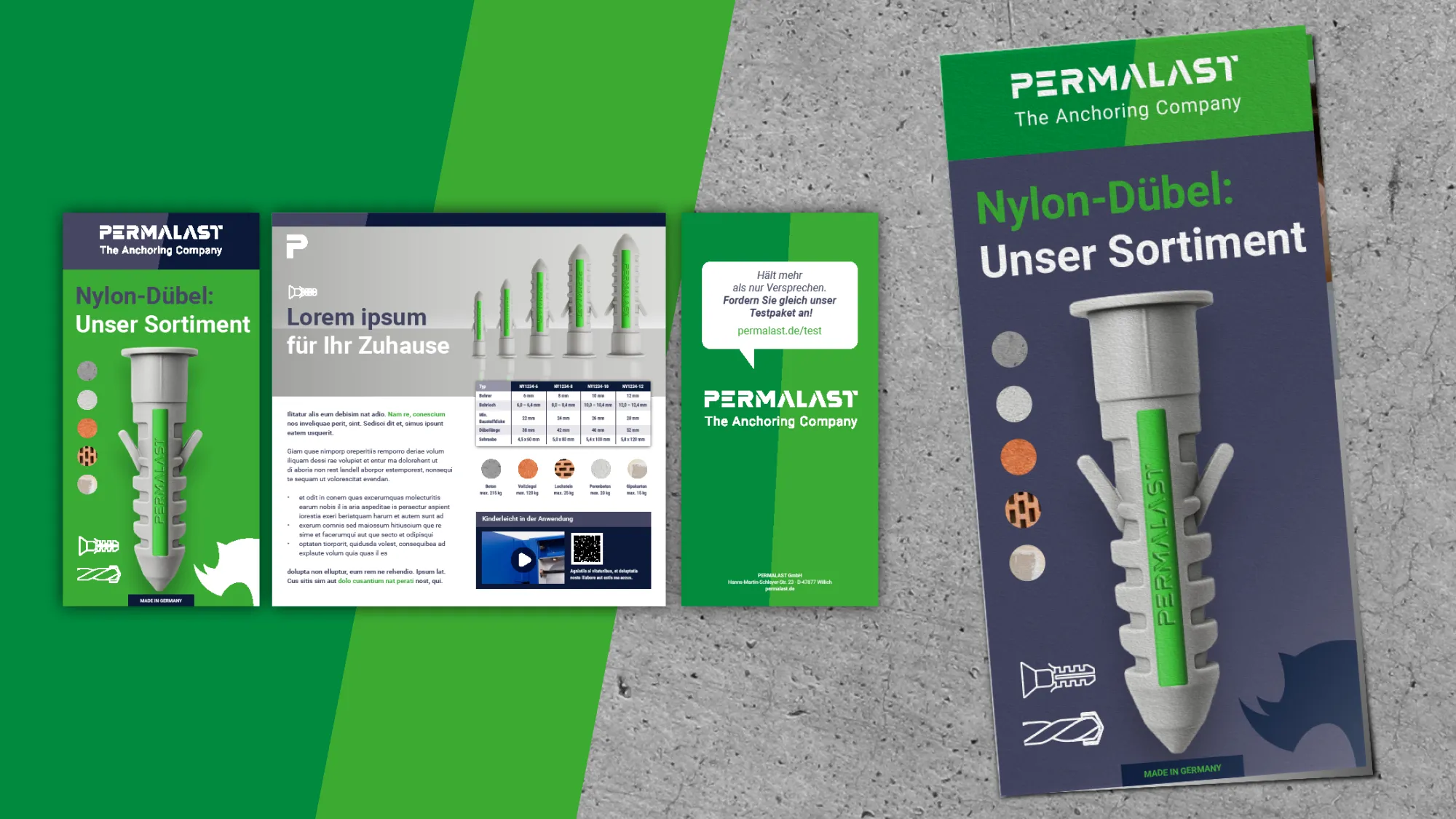 Beispiele der Marke PERMALAST auf Produkten