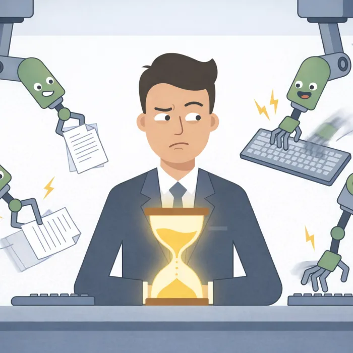 Illustration Mann und KI