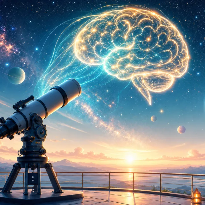 teleskop sky brain