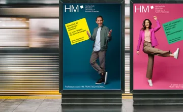 Zwei Beispiele für Citylights der HM Kampagne