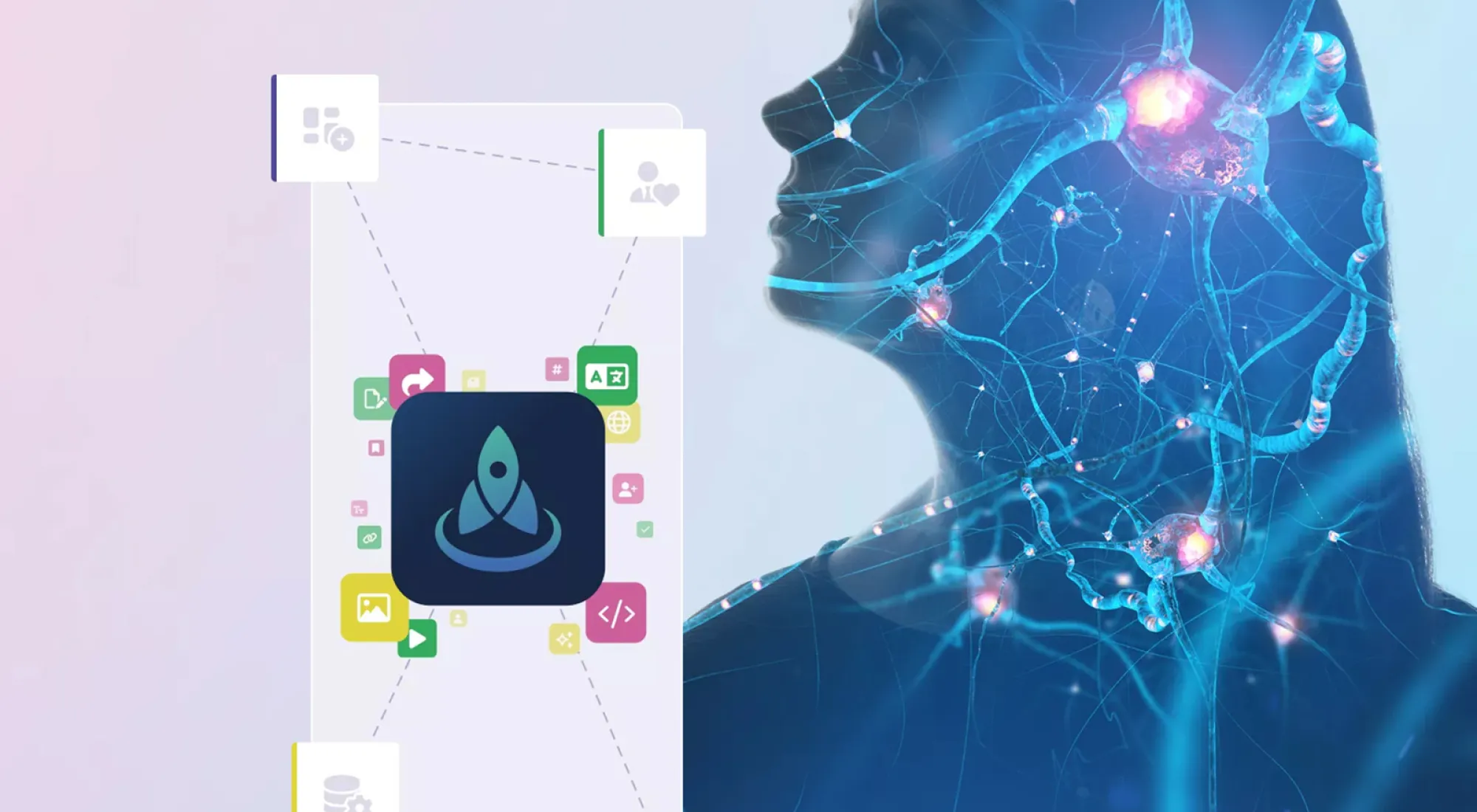 Teaserbild mit visualisierung eines digitalen Ökosystems