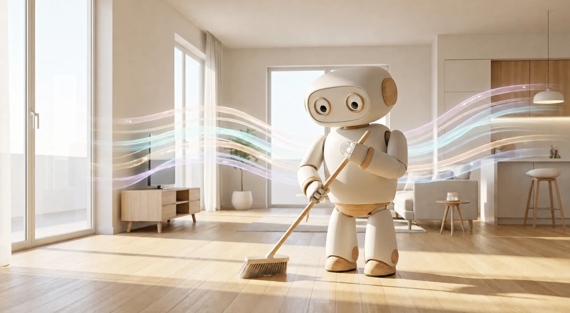 Roboter macht sauber