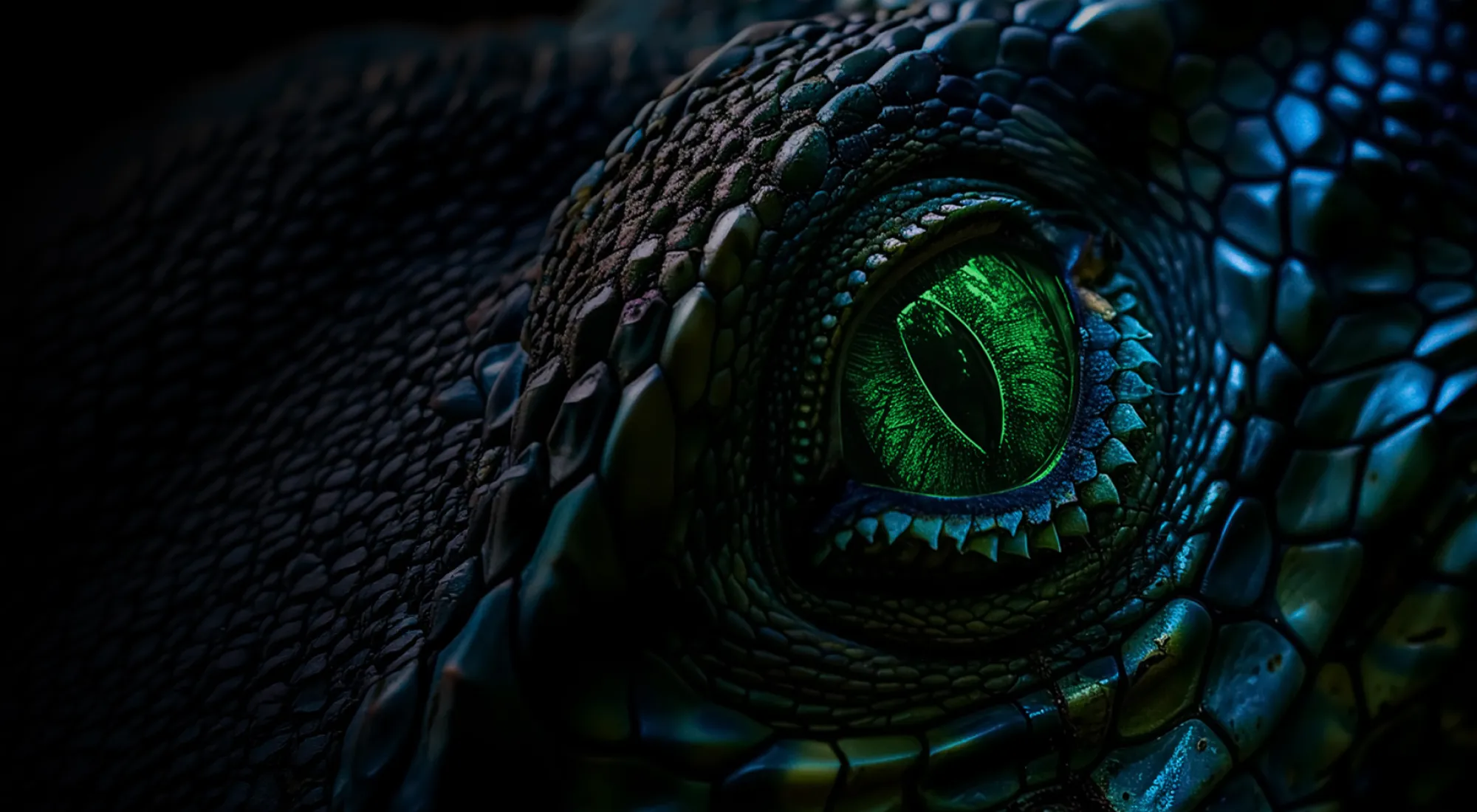 Das Auge eines Lizzard.